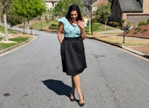 Black Skirt with Pockets